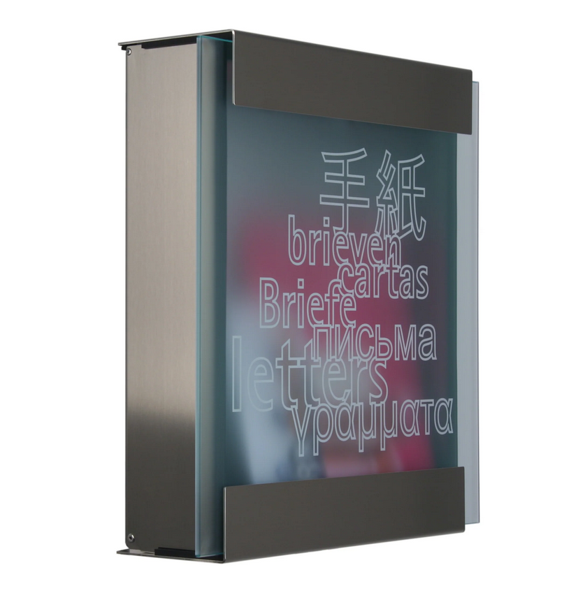 Briefkasten glasnost glass letters